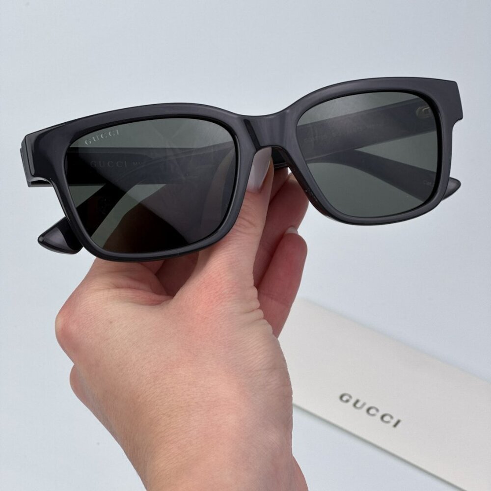 Gucci GG1716S 003 BRAND NEW Sunglasses Grey Square Unisex - Picture 2 of 9